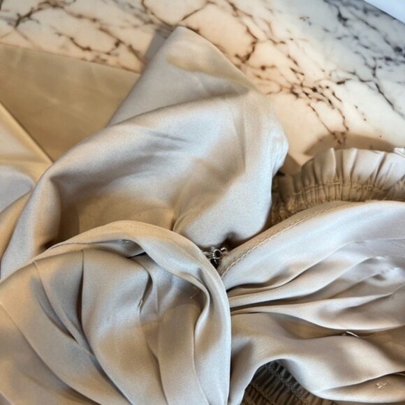 Astr The Label NWT Anamarie Cutout Long Sleeve Champagne Mini Dress Size XS - Picture 11 of 13